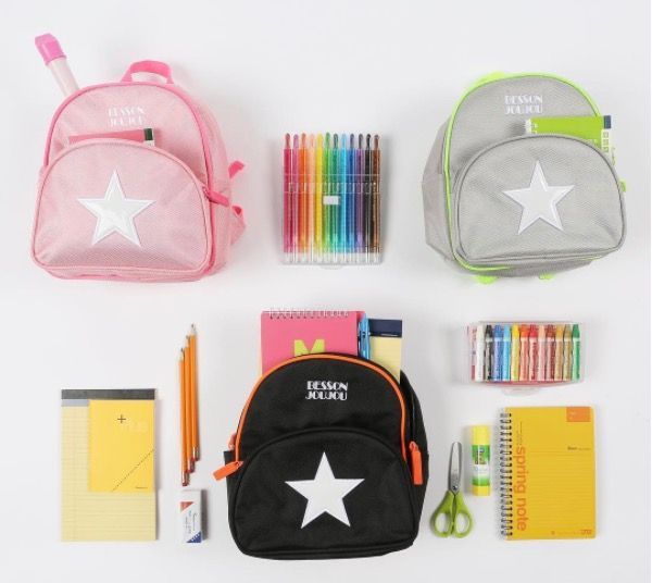 韓國 BESSON JOUJOU - 星星閃亮 LED 包-深黑色