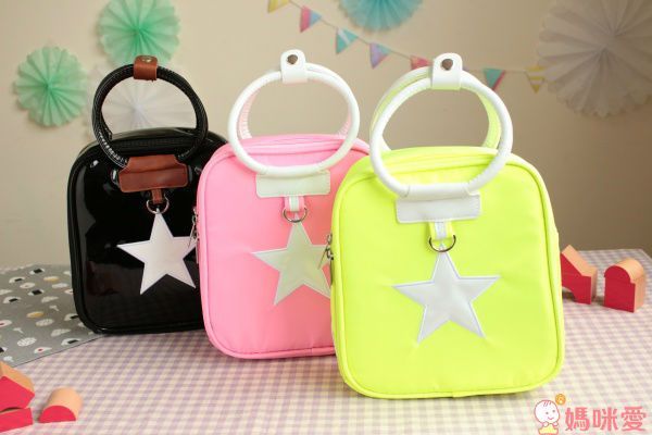 韓國 BESSON JOUJOU - 星星閃亮 LED 包-深黑色