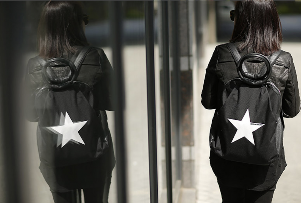 韓國 BESSON JOUJOU - 星星閃亮 LED 包-深黑色