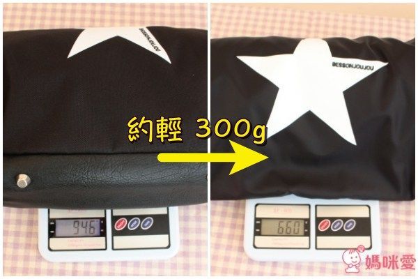 韓國 BESSON JOUJOU - 星星閃亮 LED 包-深黑色