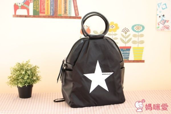 韓國 BESSON JOUJOU - 星星閃亮 LED 包-深黑色