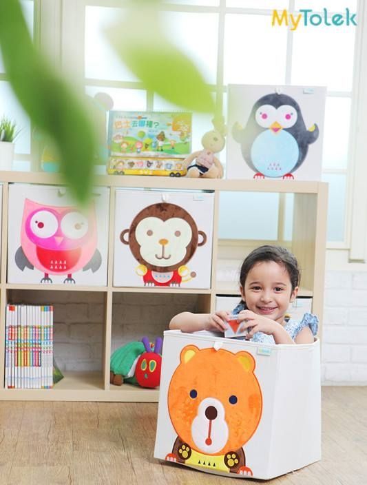 MyTolek 童樂可 - 小玩意分格抽套餐組-A3-單框框+1層板+2大格抽(藍+粉)(請於備註欄標示想買的框框顏色:藍/粉紅) (33*33*33cm)