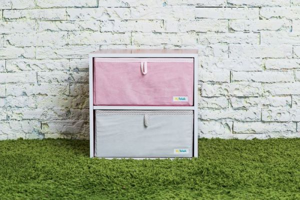 MyTolek 童樂可 - 小玩意分格抽套餐組-A3-單框框+1層板+2大格抽(藍+粉)(請於備註欄標示想買的框框顏色：藍/粉紅) (33*33*33cm)