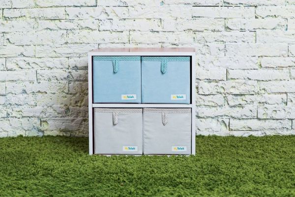 MyTolek 童樂可 - 小玩意分格抽套餐組-A3-單框框+1層板+2大格抽(藍+粉)(請於備註欄標示想買的框框顏色：藍/粉紅) (33*33*33cm)