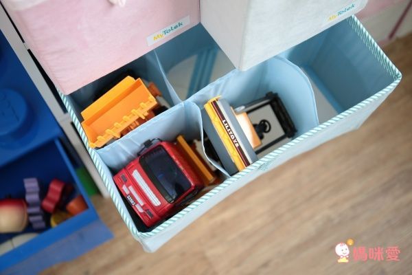 MyTolek 童樂可 - 小玩意分格抽套餐組-A3-單框框+1層板+2大格抽(藍+粉)(請於備註欄標示想買的框框顏色:藍/粉紅) (33*33*33cm)