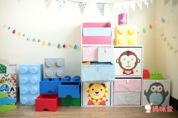 MyTolek 童樂可 - 小玩意分格抽套餐組-A3-單框框+1層板+2大格抽(藍+粉)(請於備註欄標示想買的框框顏色:藍/粉紅) (33*33*33cm)