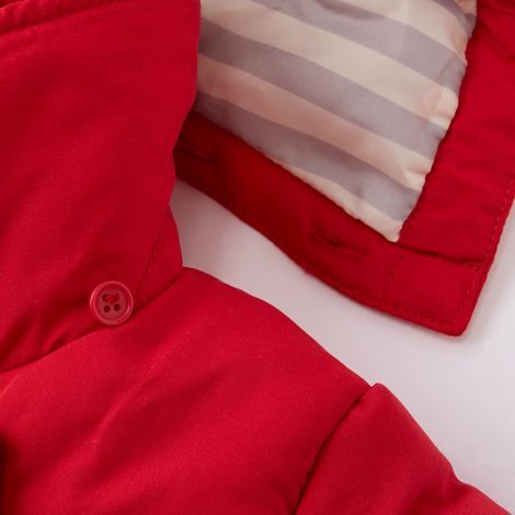 ☆塔夫綢鋪棉海軍風雙排扣外套