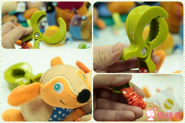 ❤Oops EZ 推車親子夾式伸縮動物玩偶（0個月以上適用）狗狗