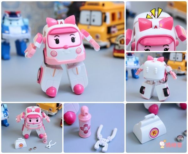 POLI 波力救援小英雄 - LED變形羅伊-附滅火器×1+吊車×1+昇降梯×1