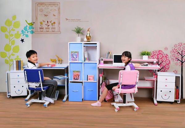 【創意小天才】成長桌椅、置物書櫃