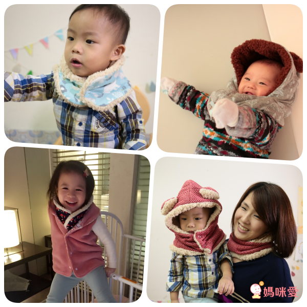 日本媽媽 - 日本製純手工熊帽-狐狸-藍灰