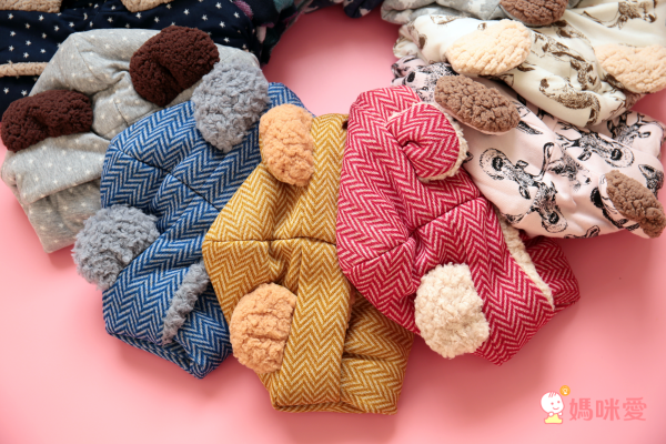 ❆ 日本媽咪：日本製動物耳朵手工圍脖帽