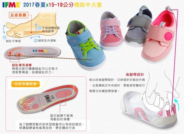 日本 IFME 學步鞋 / 機能鞋 日本奧運醫師推薦♛ 2017春夏新款♛寶寶舒服好走，獨家凹層鞋墊，刺激足弓自然發育！
