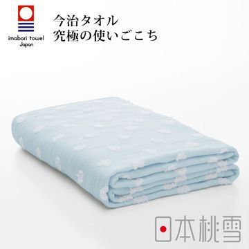 日本桃雪今治小圓點紗布浴巾