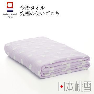 日本桃雪今治小圓點紗布浴巾