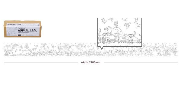 ✩NuRIEroll 超長著色塗鴉紙卷
