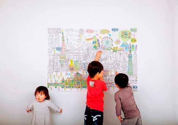 NuRIE❤日本製創意啟發超大著色塗鴉紙