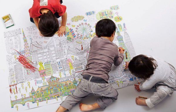 NuRIE❤日本製創意啟發超大著色塗鴉紙