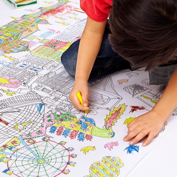 NuRIE❤日本製創意啟發超大著色塗鴉紙