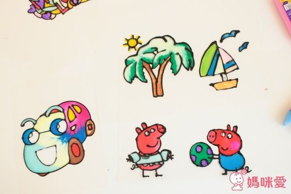 台灣製彩繪玻璃貼，DIY成品可貼在玻璃/車窗/磁磚等平滑表面