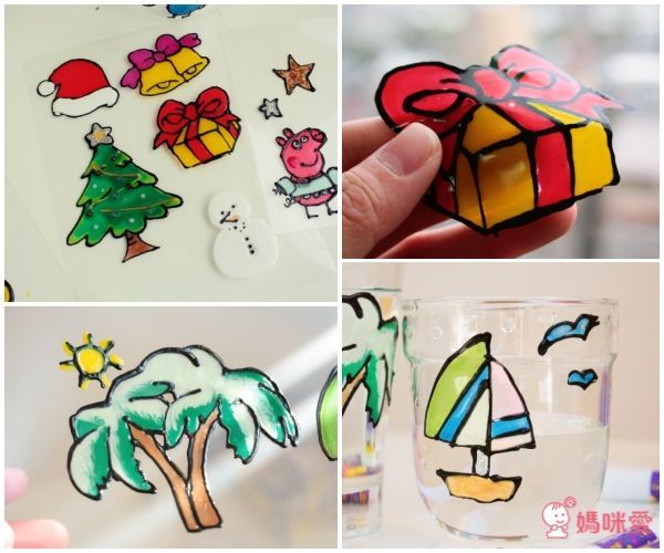 台灣製彩繪玻璃貼，DIY成品可貼在玻璃/車窗/磁磚等平滑表面