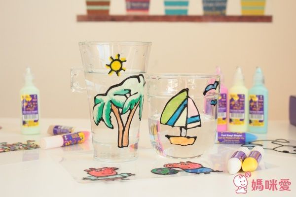 台灣製彩繪玻璃貼，DIY成品可貼在玻璃/車窗/磁磚等平滑表面