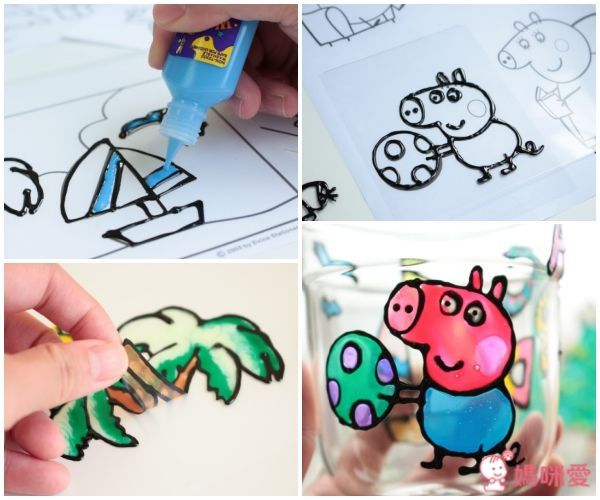 台灣製彩繪玻璃貼，DIY成品可貼在玻璃/車窗/磁磚等平滑表面