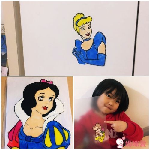 台灣製彩繪玻璃貼，DIY成品可貼在玻璃/車窗/磁磚等平滑表面