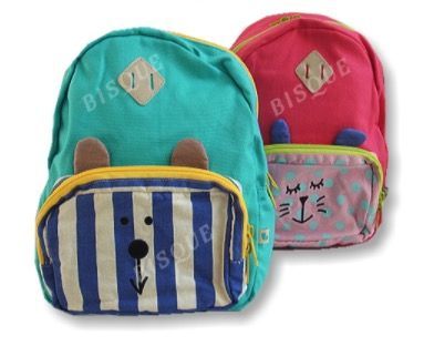 CDF 棉布背部網眼小童背包