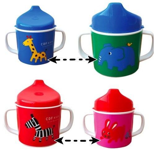 ColorfulZoo喝水杯（長頸鹿x大象、兔兔x斑馬）