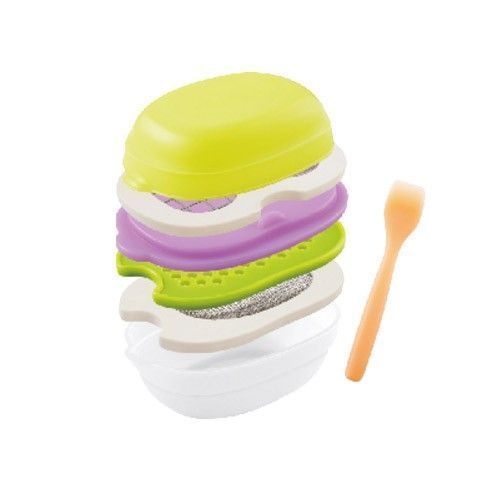 日本 Combi 新防污圍兜 / Baby Label / 副食品分階段餐具