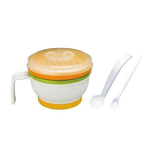 日本 Combi 新防污圍兜 / Baby Label / 副食品分階段餐具