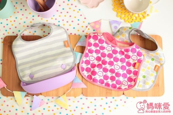 日本 Combi 新防污圍兜 / Baby Label / 副食品分階段餐具