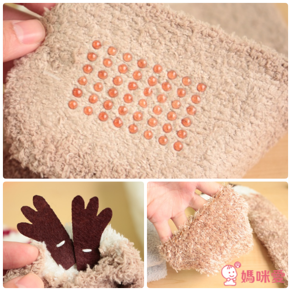 【日安朵朵】奇幻動物園中筒珊瑚絨室內嬰童襪(防滑底)