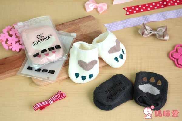 【日安朵朵】珊瑚絨可愛貓爪嬰童襪