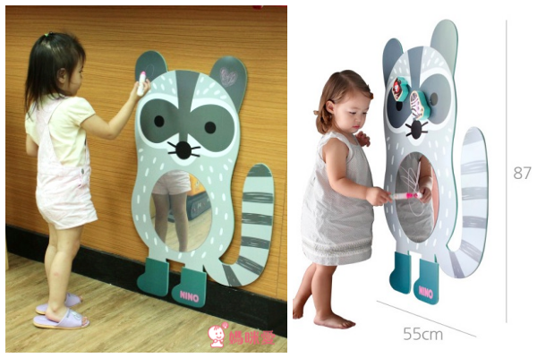 超CUTE✦韓國 NINO 兒童彩繪壁貼鏡