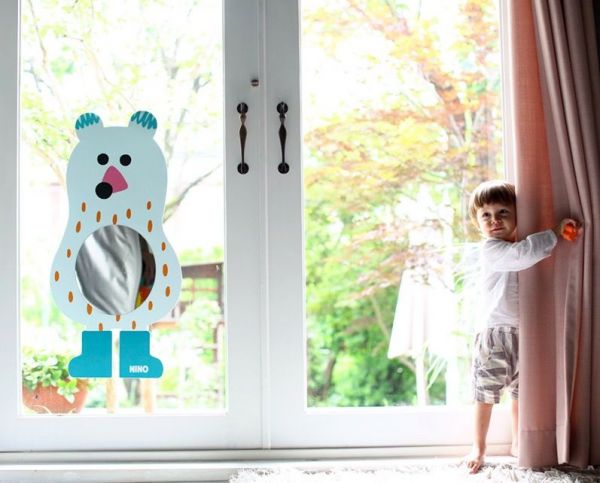 超CUTE✦韓國 NINO 兒童彩繪壁貼鏡