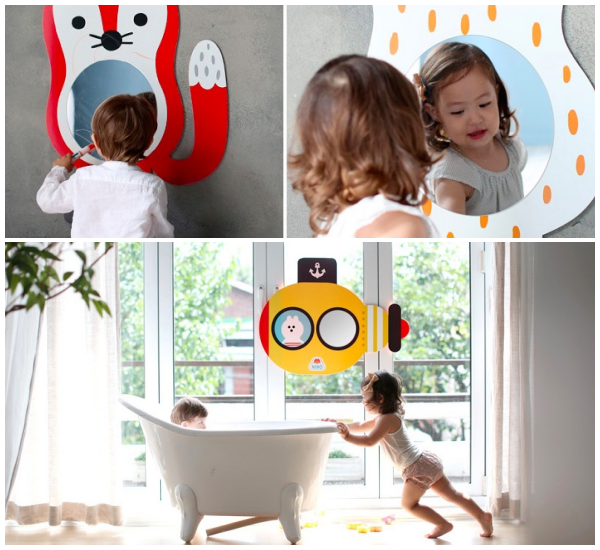 超CUTE✦韓國 NINO 兒童彩繪壁貼鏡