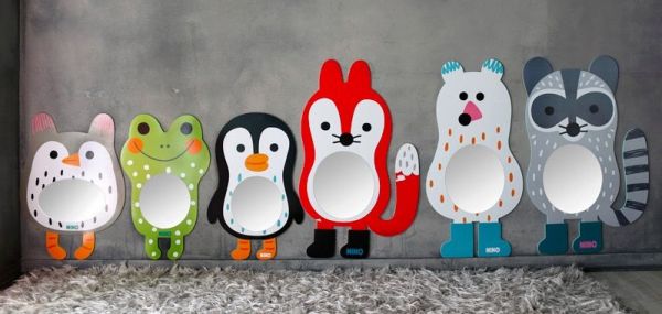 超CUTE✦韓國 NINO 兒童彩繪壁貼鏡