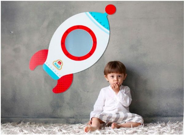 超CUTE✦韓國 NINO 兒童彩繪壁貼鏡