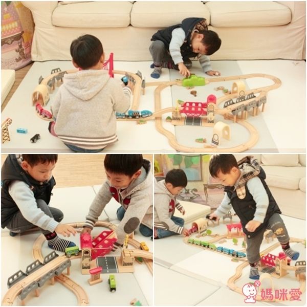 Hape 高低軌道組(共85pcs)