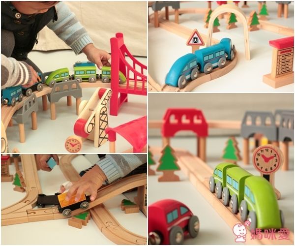 德國Hape愛傑卡軌道系列木頭玩具