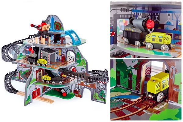 德國 Hape - 連結火車(電動)-藍