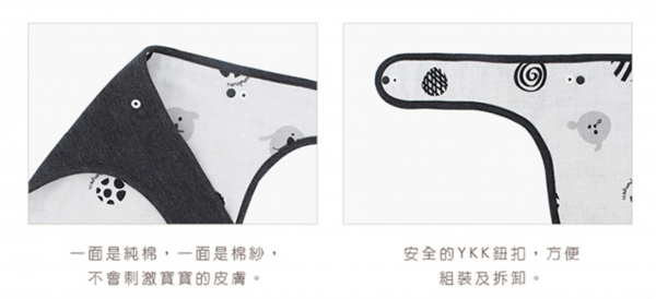 寶寶揹巾專用『胸前口水巾、肩帶口水巾』