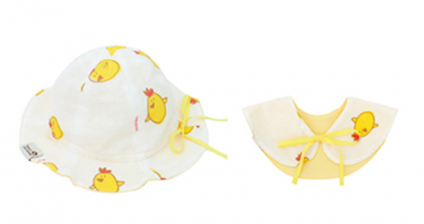 韓國 Han's Pumpkin★寶寶遮陽帽 ✖ 口水巾 