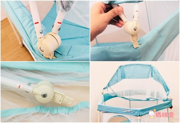 GleeKids 樂寶 - HEXA™海星折疊遊戲圍欄-1+1超值組-褐紫紅-附專屬蚊帳配件x1