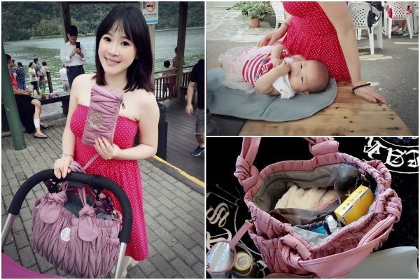 天大吉 媽媽包 兩用 側背 肩背 推車用