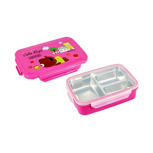 兒童 304 不鏽鋼三格餐盒