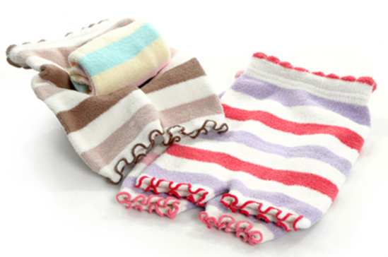 韓國 Agaddong - 四季用有機棉肚圍-粉綠白-3-5Y