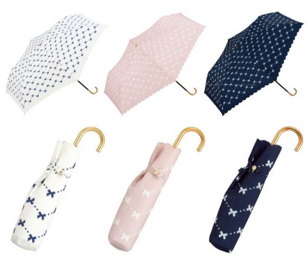 日本w.p.c 迷你晴雨彎彎把手兩用折傘